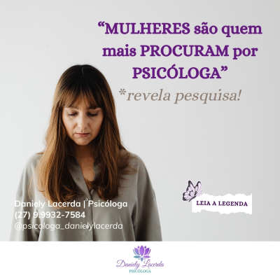 POR QUE AS MULHERES FAZEM TERAPIA?